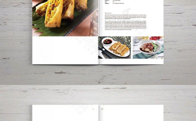 黄色美食画册