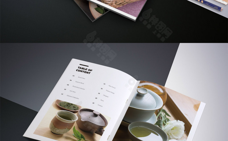 时尚茶画册