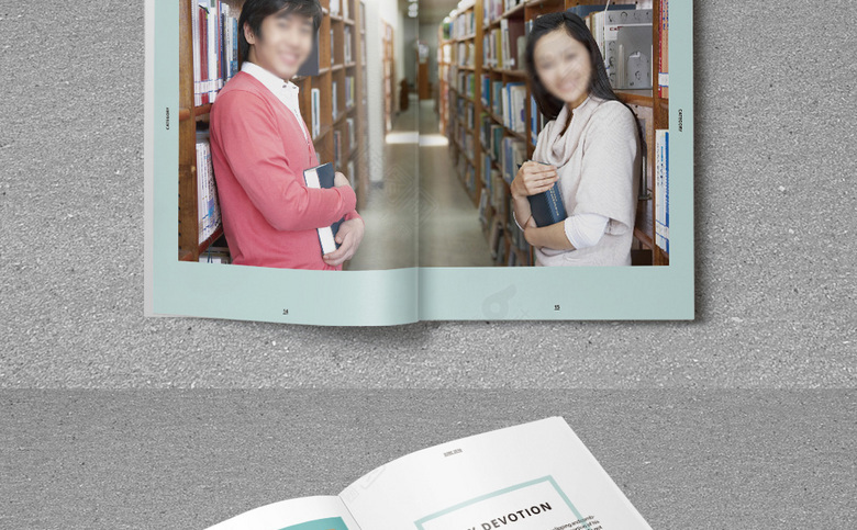 简洁学校画册