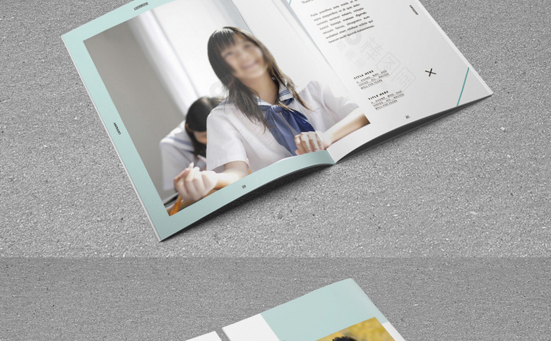 简洁学校画册