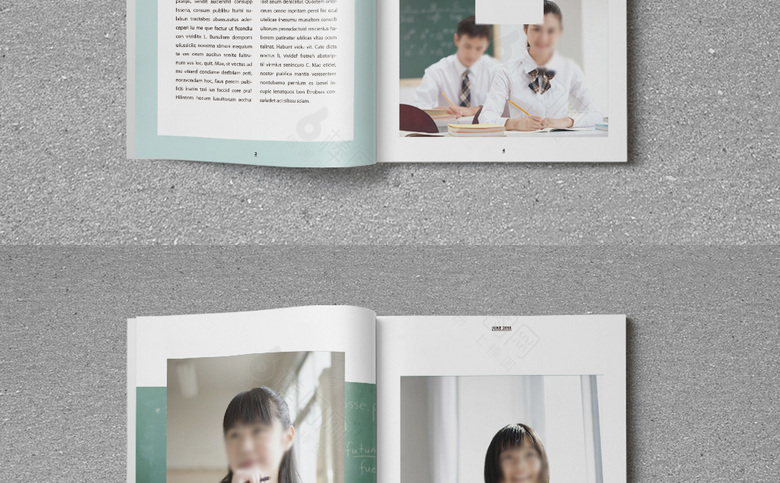 简洁学校画册