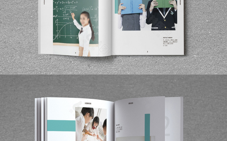 简洁学校画册