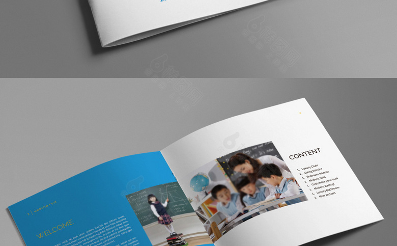 简洁小学画册