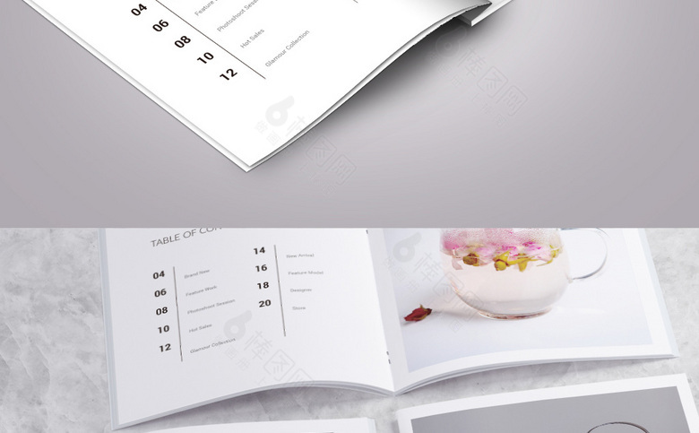 简约花茶画册