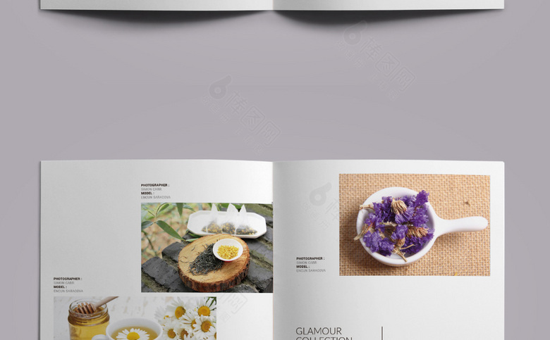 简约花茶画册