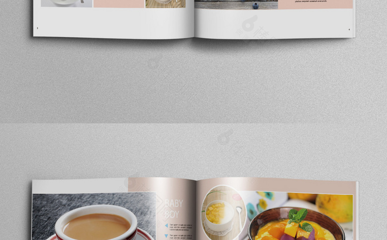 清新时尚奶茶画册