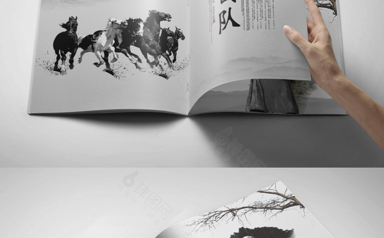 中国风水墨画册