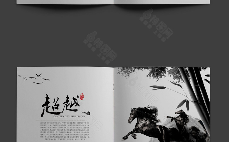 大气水墨画册设计