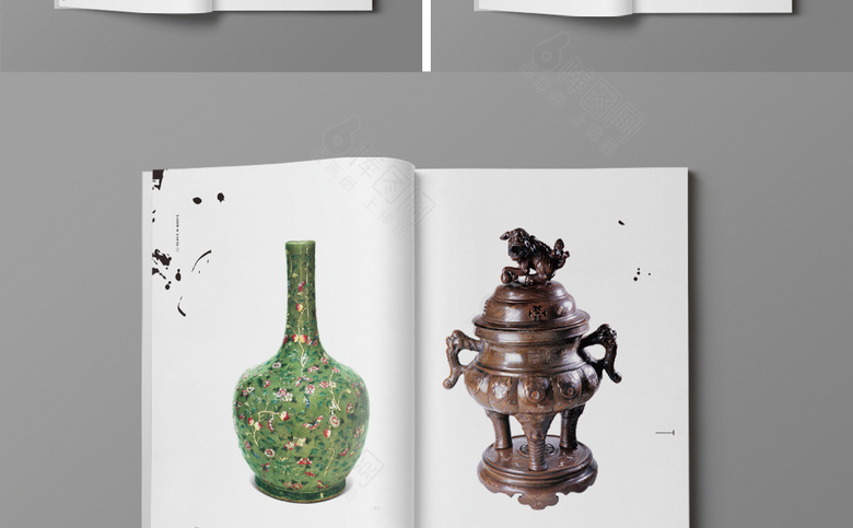 简约古董画册
