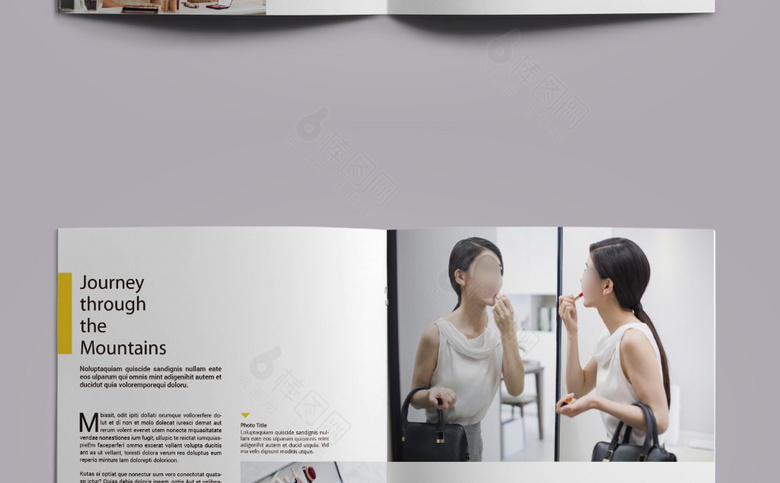 清新淡雅化妆品画册
