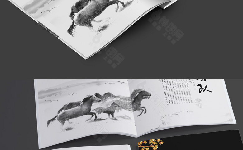 黑金中国风画册