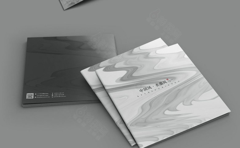 抽象高端中国风画册