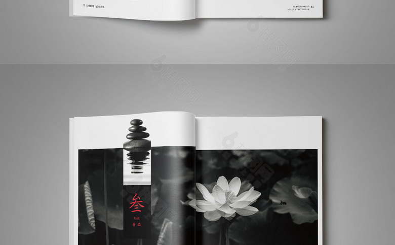 中国风佛教画册模板