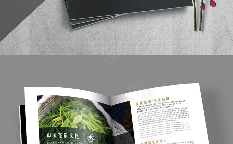 高档中国风茶画册设计