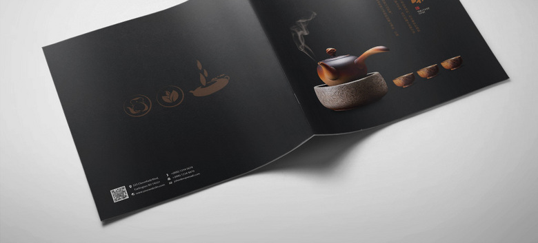 中国风茶叶画册