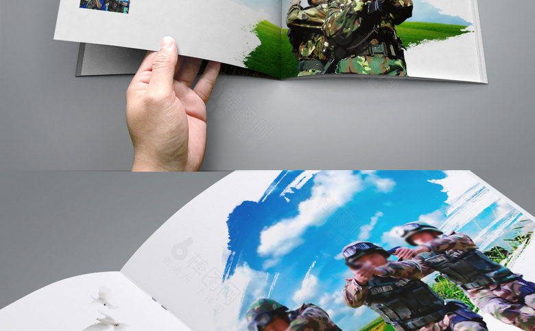 简约部队画册