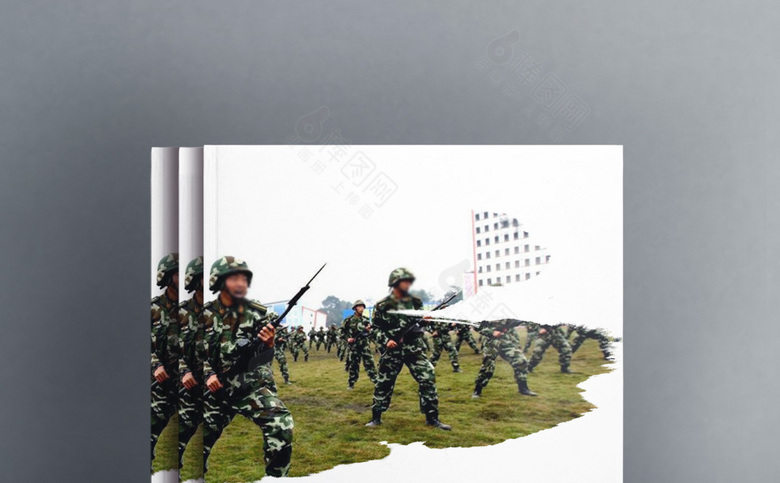 军事宣传册模板下载