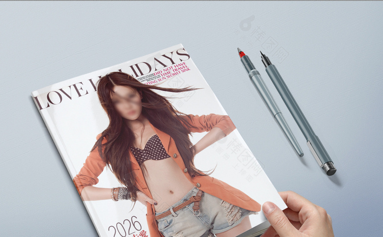 简约女性杂志封面