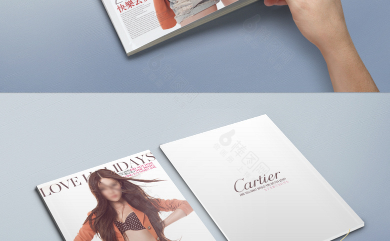 简约女性杂志封面