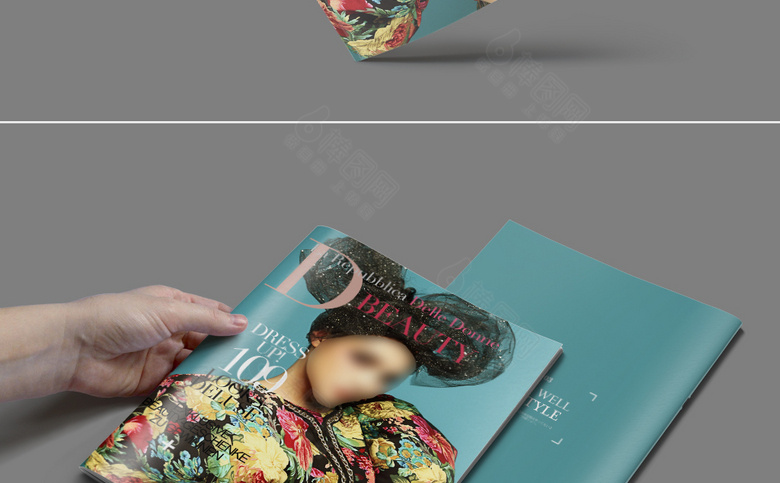 唯美精品女装杂志封面设计