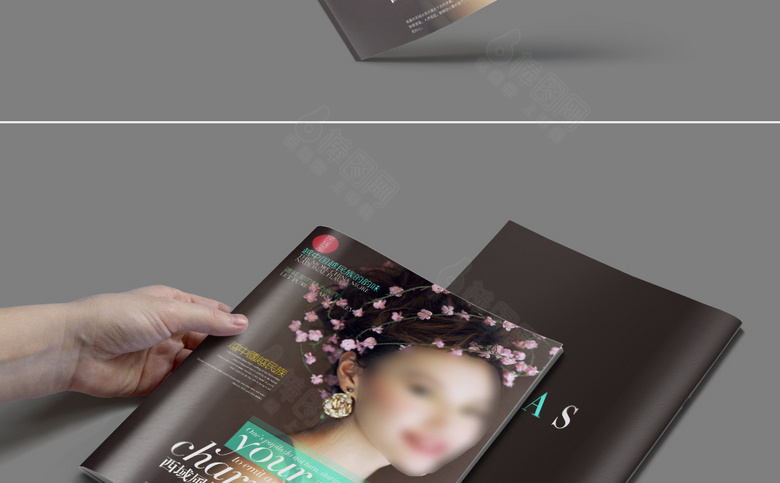 时尚高端女性杂志封面