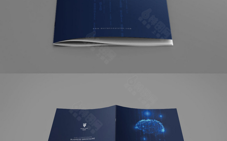 科技高端企业画册封面