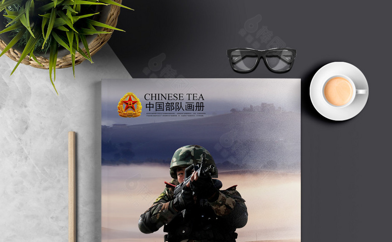 武警画册模板下载