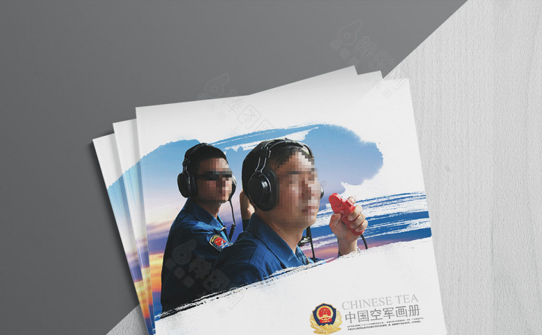 大气空军画册模板