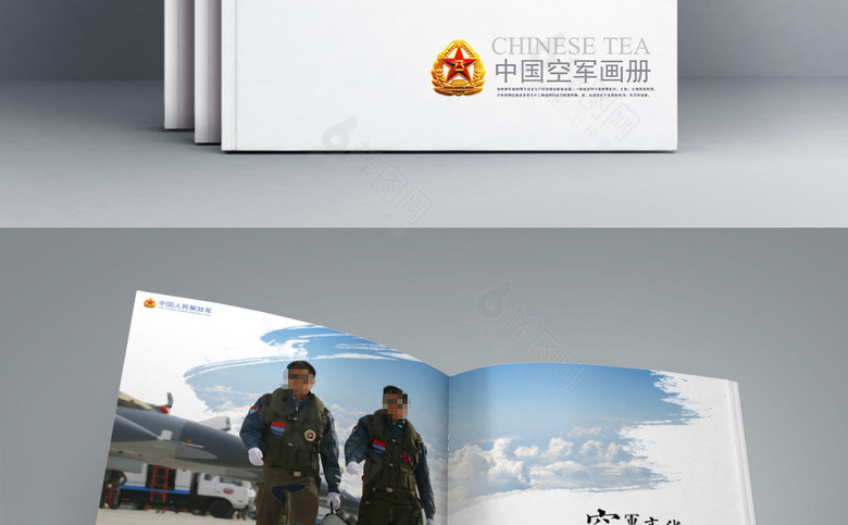 简约空军宣传册