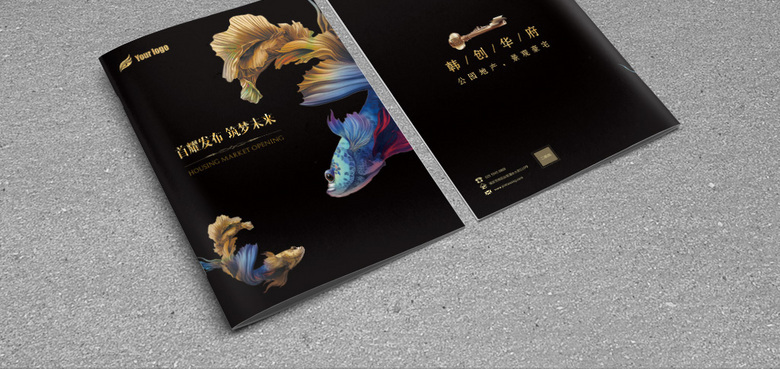 高档黑金商业地产画册