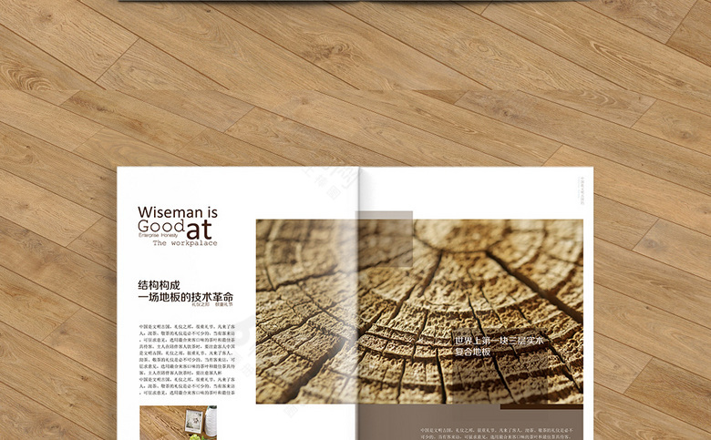 清新简约地板画册