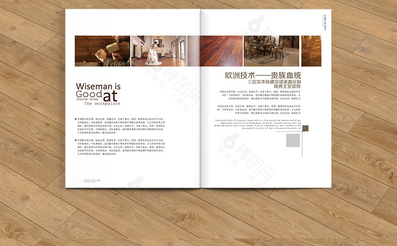 清新简约地板画册