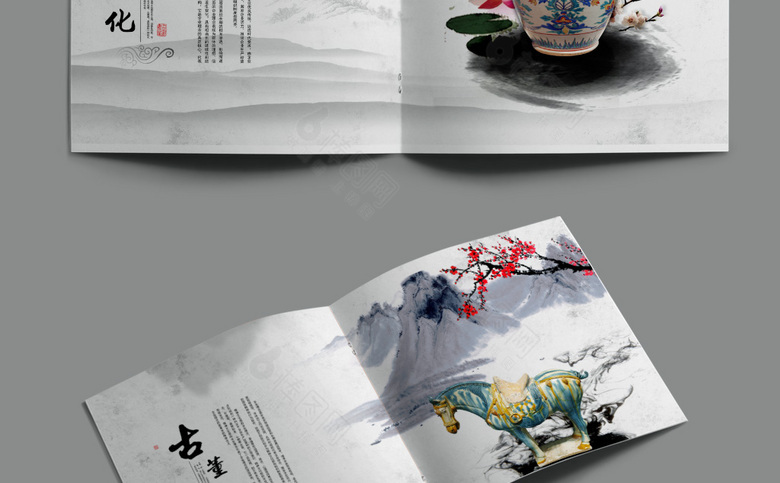 中国风古董画册设计
