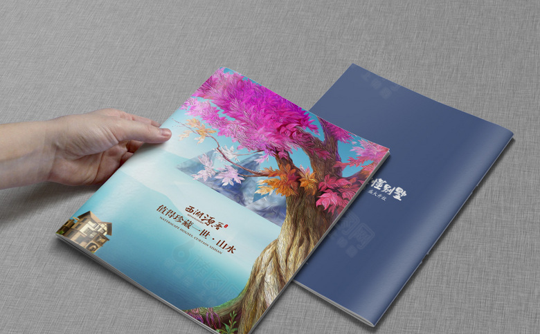 高档插画地产画册