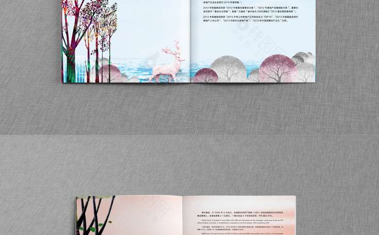 高档插画地产画册