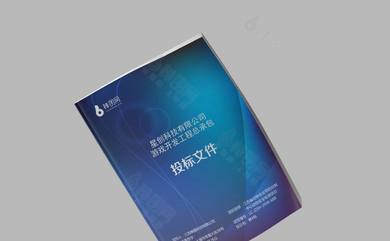 高档标书封皮模板