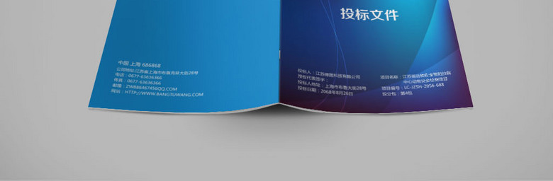 高档标书封皮模板