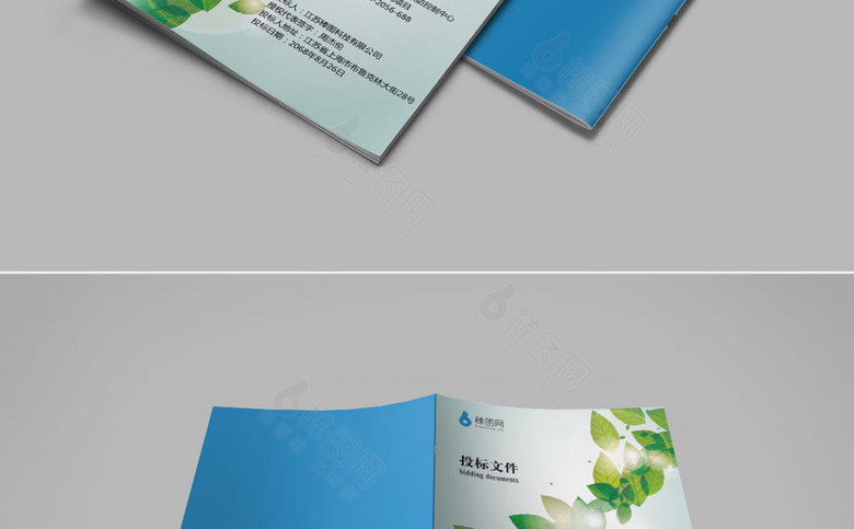 绿色标书模板设计