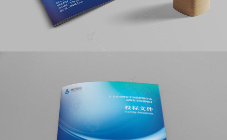蓝色企业标书