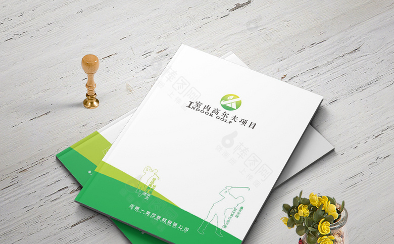 精美简约高尔夫画册