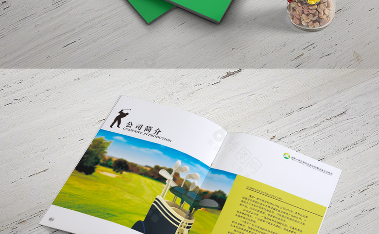 精美简约高尔夫画册