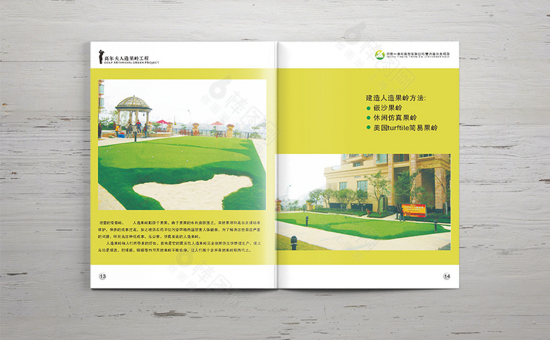 精美简约高尔夫画册