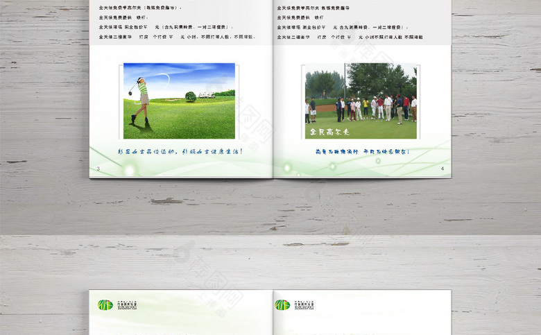 简约高尔夫画册