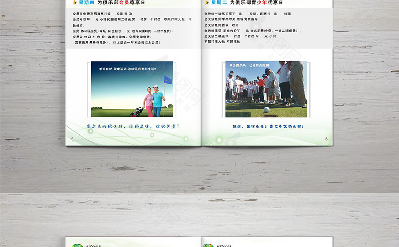 简约高尔夫画册