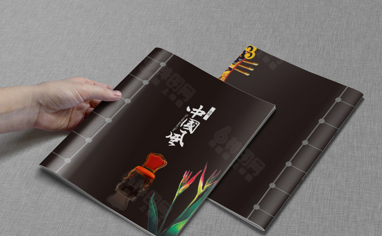 黑色大气乐器画册