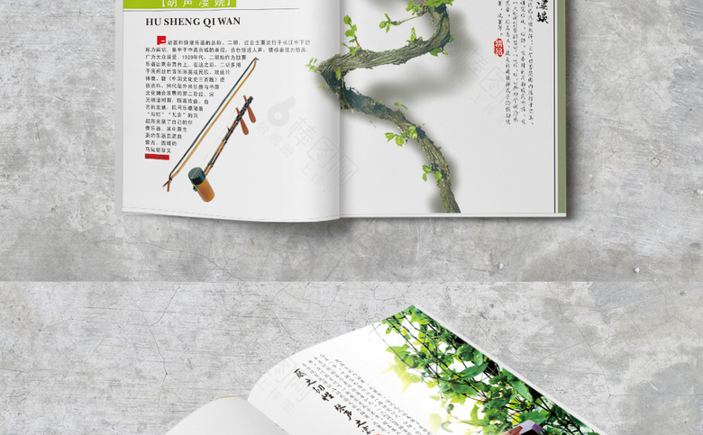 精美中国风乐器画册