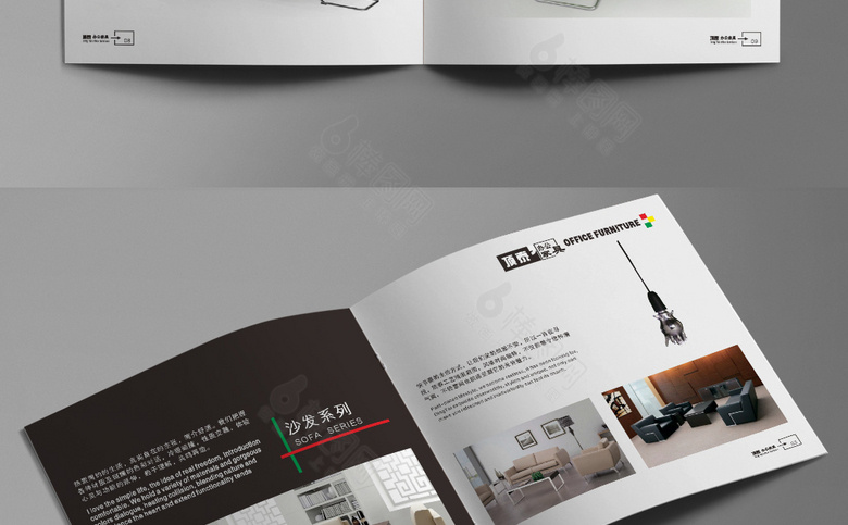 白色时尚办公家具画册