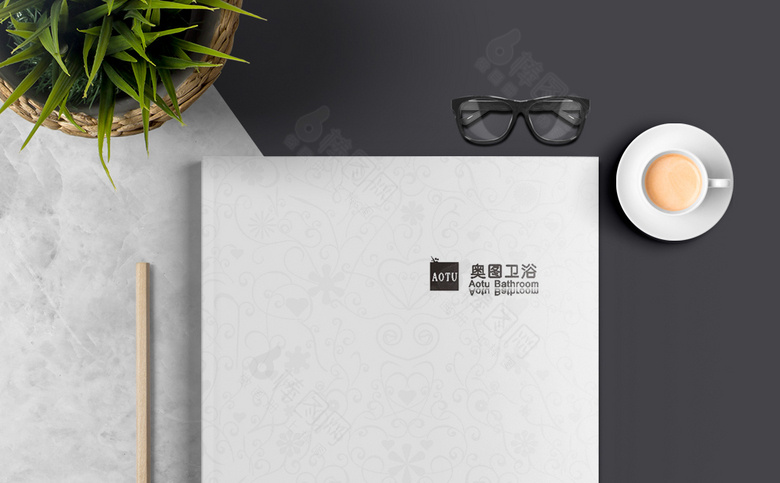 简约白色五金画册