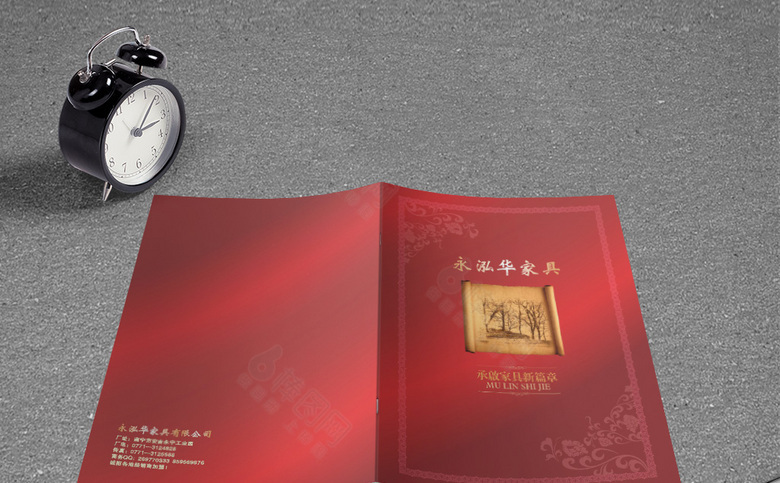 大气红色家具宣传册