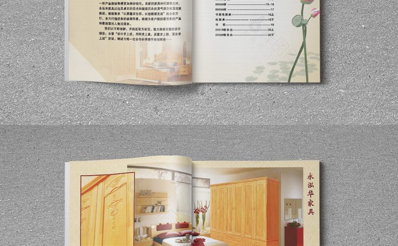 大气红色家具宣传册